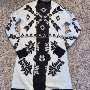 Reversible gray cardigan